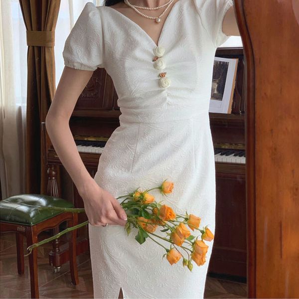 dresses v-neck white elegant women short sleeve slim female evening party one piece dress korean 2021 summer chic, Black;gray
dresses v-neck white elegant women short sleeve slim female evening party one piece dress korean 2021 summer chic, Black;gray