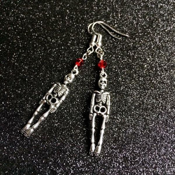 dangle & chandelier vintage skull earrings handmade jewelry for women gothic punk halloween skeleton drop party gifts, Silver
dangle & chandelier vintage skull earrings handmade jewelry for women gothic punk halloween skeleton drop party gifts, Silver