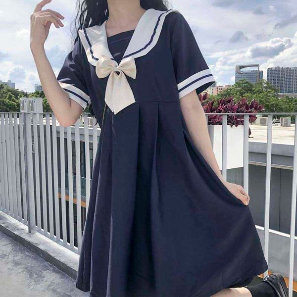 japanese plus size kawaii women dress preppy style ins bow harajuku y2k short-sleeved jk ulzzang chic summer 210608, Black;gray
japanese plus size kawaii women dress preppy style ins bow harajuku y2k short-sleeved jk ulzzang chic summer 210608, Black;gray