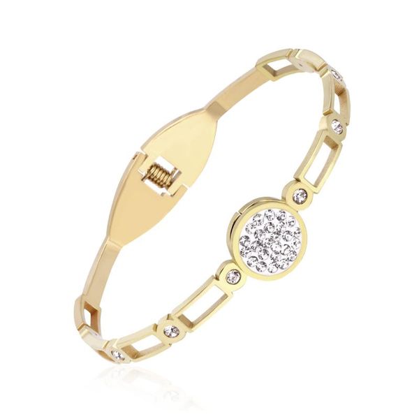 bangle luxusteel charm bracelet gold color round white clay stainless steel heart cubic zirconia cuff vintage bangles wedding, Black
bangle luxusteel charm bracelet gold color round white clay stainless steel heart cubic zirconia cuff vintage bangles wedding, Black