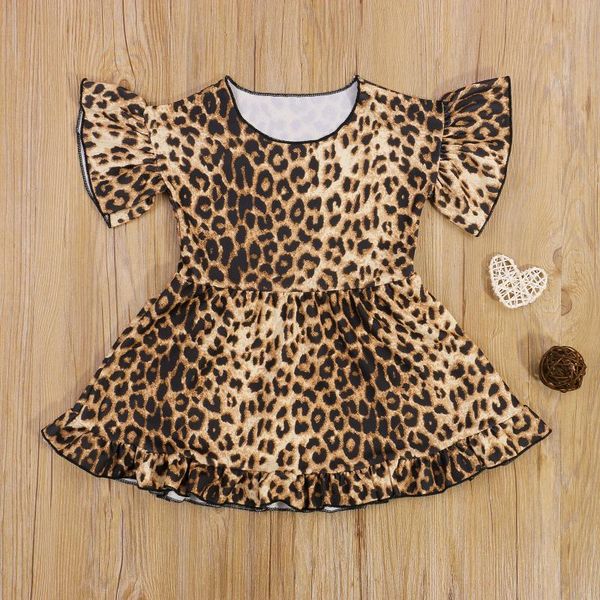 girl's dresses summer trendy leisure cute baby girls loose dress casual leopard print short sleeve round neck ruffle, Red;yellow
girl's dresses summer trendy leisure cute baby girls loose dress casual leopard print short sleeve round neck ruffle, Red;yellow