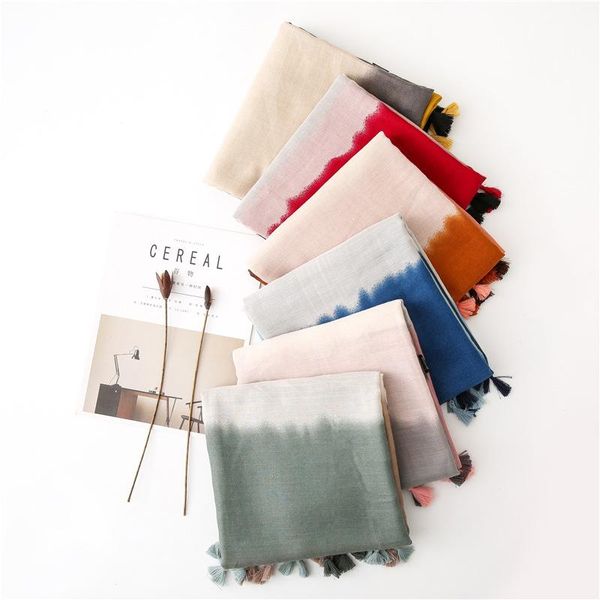 scarves autumn scarf women winter korean style ombre handmade tassel shawl summer bikini wraps, Blue;gray
scarves autumn scarf women winter korean style ombre handmade tassel shawl summer bikini wraps, Blue;gray