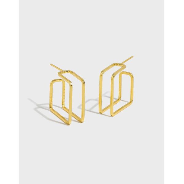 stud minimalist 18k gold real. authentic 925 sterling silver ear piercing double rows line square geometric earrings c-yh3012, Golden;silver
stud minimalist 18k gold real. authentic 925 sterling silver ear piercing double rows line square geometric earrings c-yh3012, Golden;silver