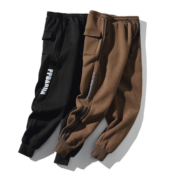 men's pants plus velvet tide card tooling loose beam foot casual male autumn and winter trend sports large size, Black
men's pants plus velvet tide card tooling loose beam foot casual male autumn and winter trend sports large size, Black