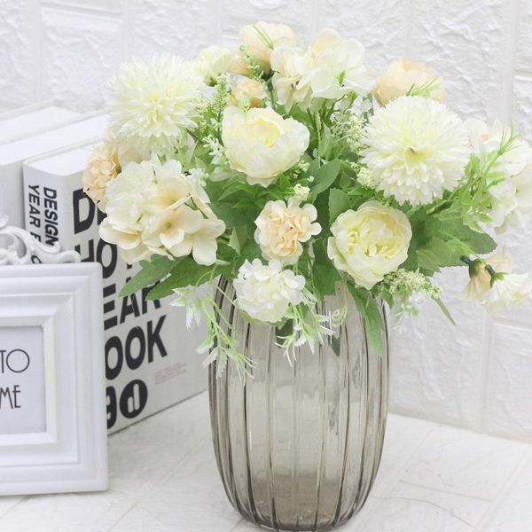 decorative flowers & wreaths artificial flower nordic chrysanthemum peony hydrangea high-grade silk cloth false blossom
decorative flowers & wreaths artificial flower nordic chrysanthemum peony hydrangea high-grade silk cloth false blossom