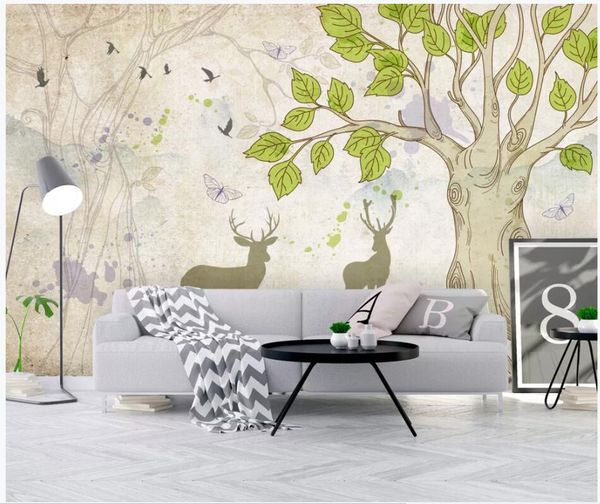 wallpapers wdbh custom mural 3d po wallpaper european hand-painted cartoon tree elk deer home decor living room for walls 3 d
wallpapers wdbh custom mural 3d po wallpaper european hand-painted cartoon tree elk deer home decor living room for walls 3 d