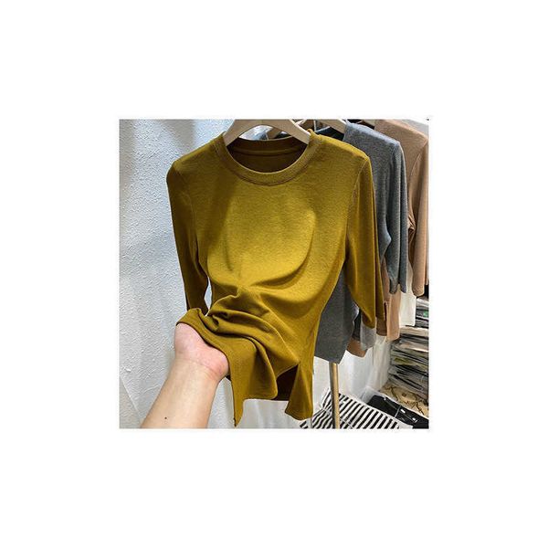 women's sweaters thread cotton temperament middle sleeve split t-shirt women's early autumn korean solid color thin dign bottomed, White;black
women's sweaters thread cotton temperament middle sleeve split t-shirt women's early autumn korean solid color thin dign bottomed, White;black