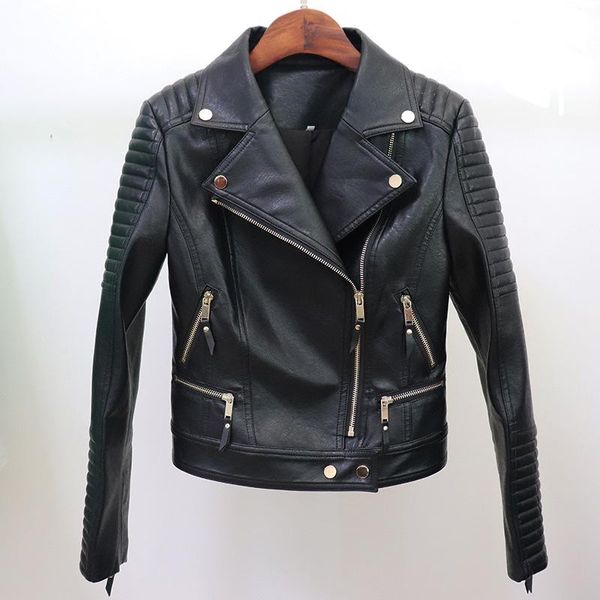 women cool zipper turn down collar sheath slim pu leather moto & biker coat jacket blazer women's jackets, Black;brown
women cool zipper turn down collar sheath slim pu leather moto & biker coat jacket blazer women's jackets, Black;brown