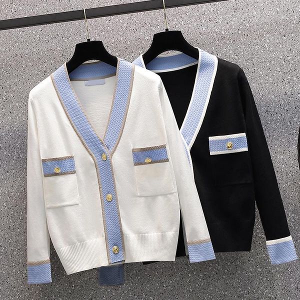 women's knits & tees large 2021 fat sister fashion autumn v-neck long sleeve short coat loose knit cardigan top, White
women's knits & tees large 2021 fat sister fashion autumn v-neck long sleeve short coat loose knit cardigan top, White