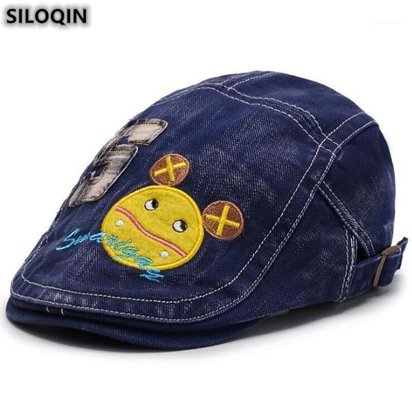 spring autumn children hats fashion berets cartoons embroidery cap trend casual cowboy hat, Blue;gray
spring autumn children hats fashion berets cartoons embroidery cap trend casual cowboy hat, Blue;gray