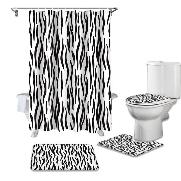 shower curtains animal skin texture zebra curtain toilet lid cover bath mat set bathroom non-slip rug bathtub home decor
shower curtains animal skin texture zebra curtain toilet lid cover bath mat set bathroom non-slip rug bathtub home decor