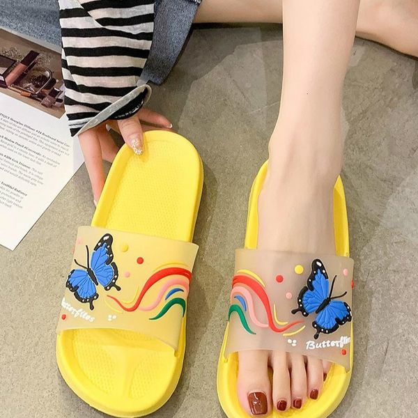 sandals slippers women's cute butterfly jelly color transparent open toe flip flops clear outdoor beach slides 6pq5, Black
sandals slippers women's cute butterfly jelly color transparent open toe flip flops clear outdoor beach slides 6pq5, Black