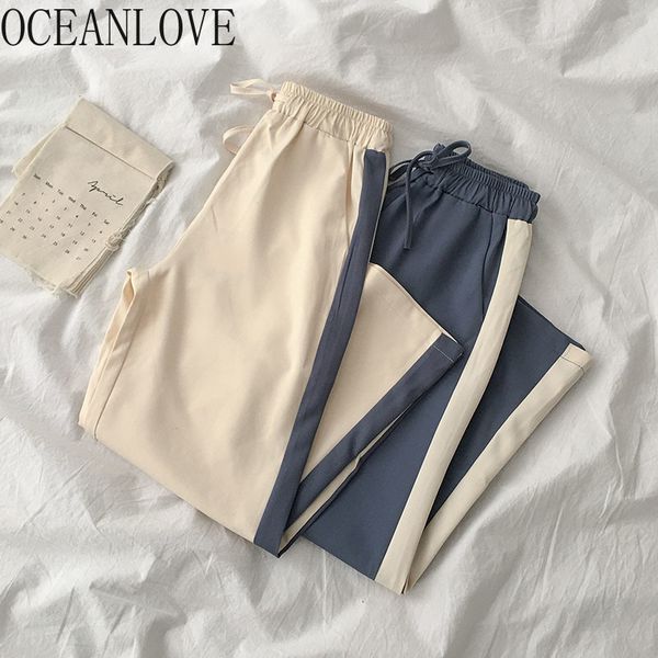 pants women contrast color fashion high waist ropa mujer summer korean wide leg pantalon femme all match 16712 210415, Black;white
pants women contrast color fashion high waist ropa mujer summer korean wide leg pantalon femme all match 16712 210415, Black;white