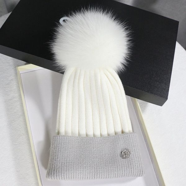 luxury winter wool hat women's custom fashion versatile knitted hat soft fox wool ball children's warm parent-child hat, Blue;gray
luxury winter wool hat women's custom fashion versatile knitted hat soft fox wool ball children's warm parent-child hat, Blue;gray