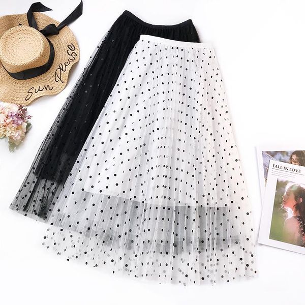 skirts polka dot tulle skirt women mesh pleated a-line party high waist saias long faldas mujer plus size ball gown, Black
skirts polka dot tulle skirt women mesh pleated a-line party high waist saias long faldas mujer plus size ball gown, Black
