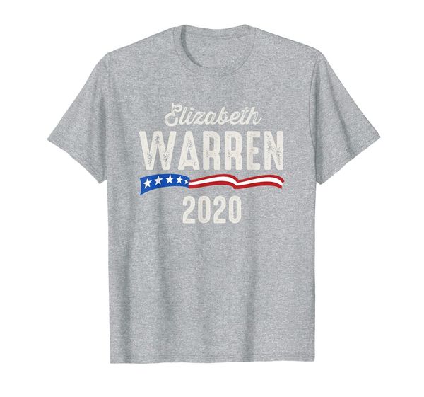 elizabeth warren for president 2020 t-shirt, White;black