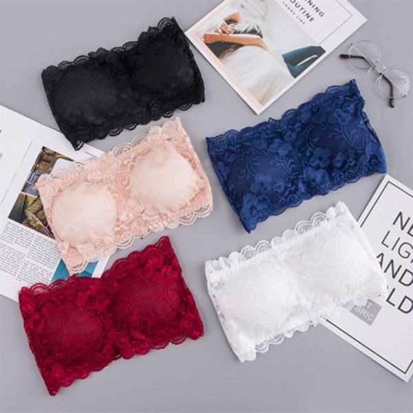 bustiers & corsets 1pc fashion summer womens floral lace bandeau seamless wire 4-hook bralette strapless tube top, Black;white
bustiers & corsets 1pc fashion summer womens floral lace bandeau seamless wire 4-hook bralette strapless tube top, Black;white