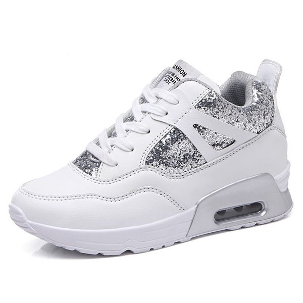 2022 new inner heightening korean lace up air cushion running sports women's shoes, Black
2022 new inner heightening korean lace up air cushion running sports women's shoes, Black