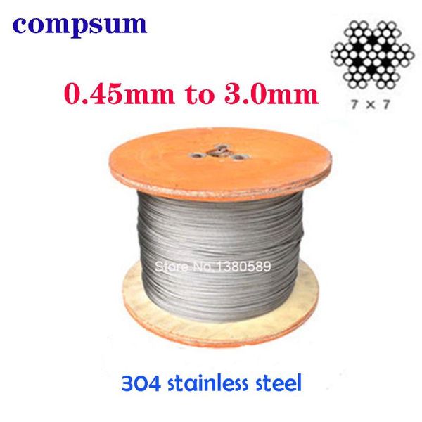 lifting tools & accessories stainless steel wire rope fishing cable clothesline 0.45mm/0.5mm/0.6mm/0.8mm/1mm/1.2/1.5mm/2mm/3mm
lifting tools & accessories stainless steel wire rope fishing cable clothesline 0.45mm/0.5mm/0.6mm/0.8mm/1mm/1.2/1.5mm/2mm/3mm