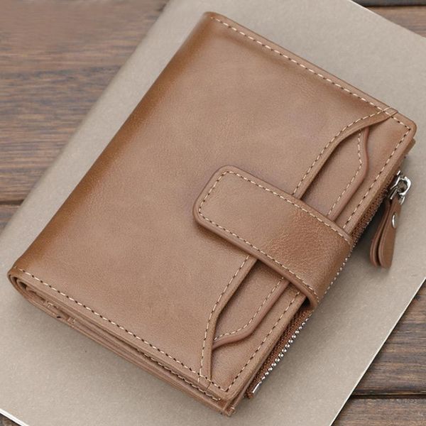 wallets men zipper pu leather short wallet id s holder billfold purse gifts 2021 fashion carteira masculina, Red;black
wallets men zipper pu leather short wallet id s holder billfold purse gifts 2021 fashion carteira masculina, Red;black