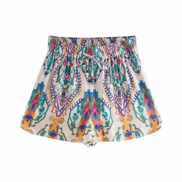 women's shorts vintage women ethnic style printing elastic waist drawstring casual female loose clothes p2216, White;black
women's shorts vintage women ethnic style printing elastic waist drawstring casual female loose clothes p2216, White;black