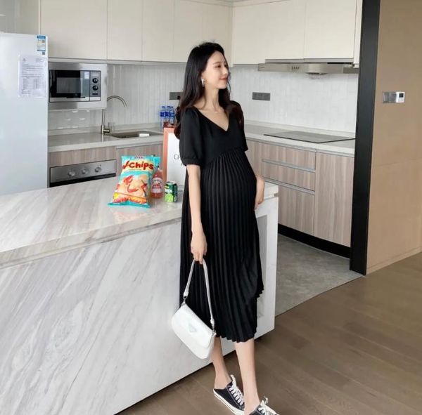 maternity dresses deep v neck patchwork pleated chiffon long dress elegant slim waist loose clothes for pregnant women pregnancy, White
maternity dresses deep v neck patchwork pleated chiffon long dress elegant slim waist loose clothes for pregnant women pregnancy, White