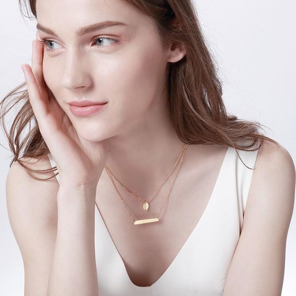 chokers vnox double layered choker for women neckalce gold color stainless steel round bar pendant female custom gift, Golden;silver
chokers vnox double layered choker for women neckalce gold color stainless steel round bar pendant female custom gift, Golden;silver