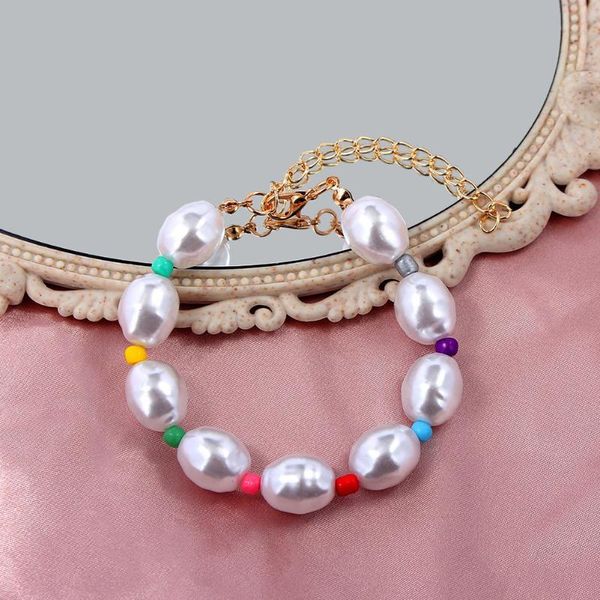 link, chain 2021 kpop harajuku pearl bracelets for women creative colorful small beaded bracelet trendy wedding jewelry girls gift, Black
link, chain 2021 kpop harajuku pearl bracelets for women creative colorful small beaded bracelet trendy wedding jewelry girls gift, Black