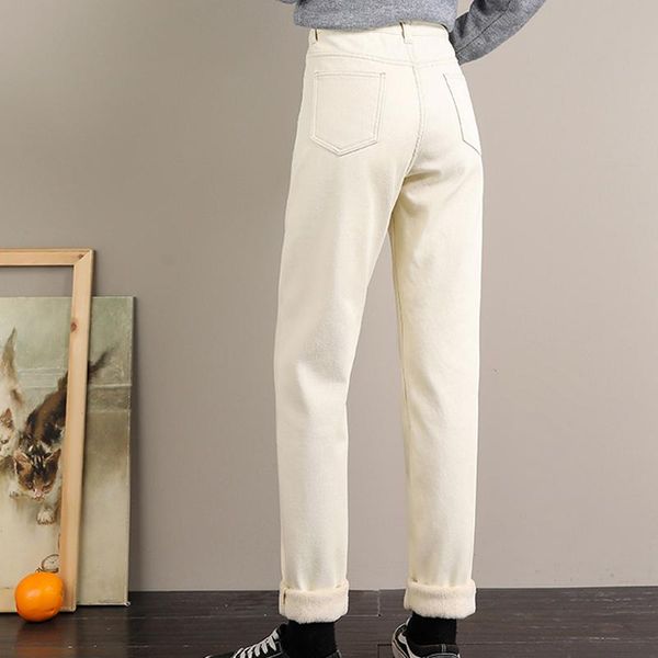 warm jeans winter 2021 velvet thick mom high waist harem trousers female loose wide-leg fleece denim pants women's, Blue
warm jeans winter 2021 velvet thick mom high waist harem trousers female loose wide-leg fleece denim pants women's, Blue