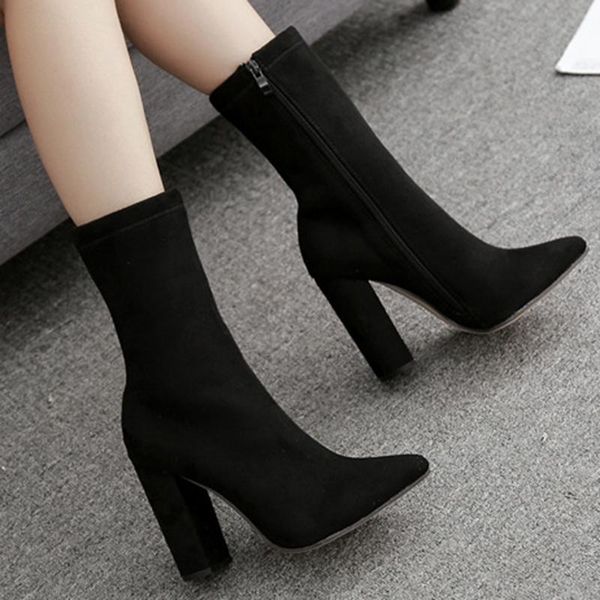 boots punk nightclub super high heel short women's shoes thick dance t platform, Black
boots punk nightclub super high heel short women's shoes thick dance t platform, Black