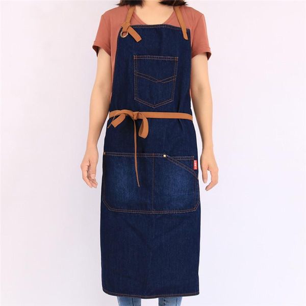 adjustable denim aprons for women men el restaurant chef waiter apron kitchen cook with pockets delantal
adjustable denim aprons for women men el restaurant chef waiter apron kitchen cook with pockets delantal