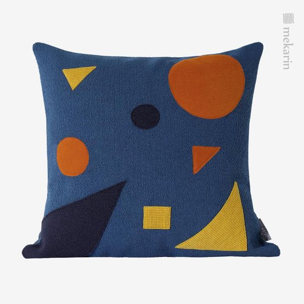 cushion/decorative pillow modern children's room sofa bedroom cushion yellow and blue stitching planet cloth embroidered square waist
cushion/decorative pillow modern children's room sofa bedroom cushion yellow and blue stitching planet cloth embroidered square waist
