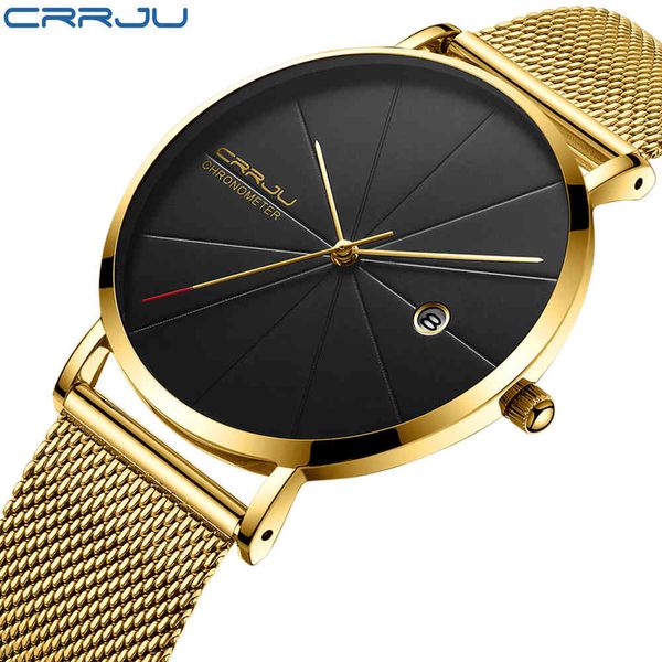 luxury watches crrju brand watch men fashion casual quartz men's ultra thin design waterproof sport watch men montre homme gold 210517, Slivery;brown
luxury watches crrju brand watch men fashion casual quartz men's ultra thin design waterproof sport watch men montre homme gold 210517, Slivery;brown