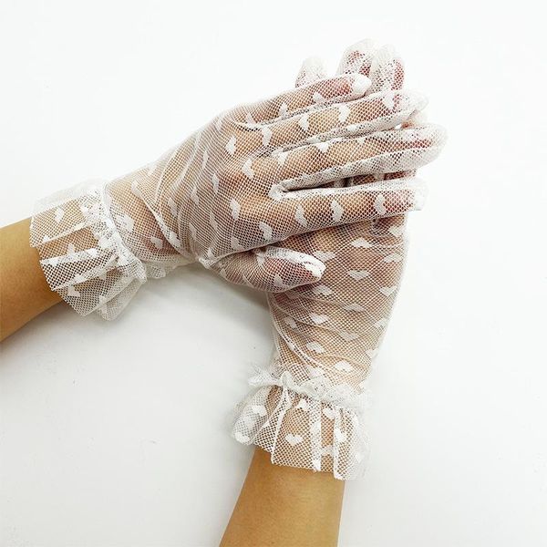 party dressy gloves women lace paragraph wedding mittens accessories full finger girls five fingers, Blue;gray
party dressy gloves women lace paragraph wedding mittens accessories full finger girls five fingers, Blue;gray