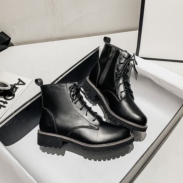 dami's same ann martin 2021 autumn winter british short middle heel women's boots lace up boots, Black
dami's same ann martin 2021 autumn winter british short middle heel women's boots lace up boots, Black