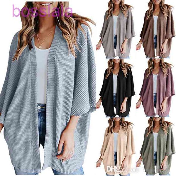 women loose cardigan sweater t-shirt solid color knitted jacket outwear vintage coat irregular casual blouse quality, White;black
women loose cardigan sweater t-shirt solid color knitted jacket outwear vintage coat irregular casual blouse quality, White;black