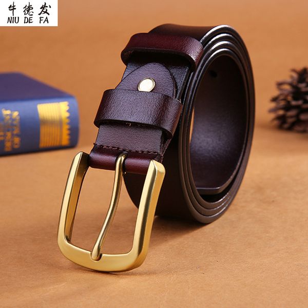 men's copper buckle belt the whole piece of leather pin pants antique leisure business customized, Black;brown
men's copper buckle belt the whole piece of leather pin pants antique leisure business customized, Black;brown