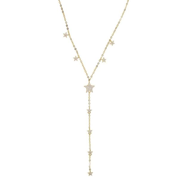 lovely cz star charm long women necklace gold silver color fashion trendy jewelry cubic zirconia charming lariat chain chains
lovely cz star charm long women necklace gold silver color fashion trendy jewelry cubic zirconia charming lariat chain chains