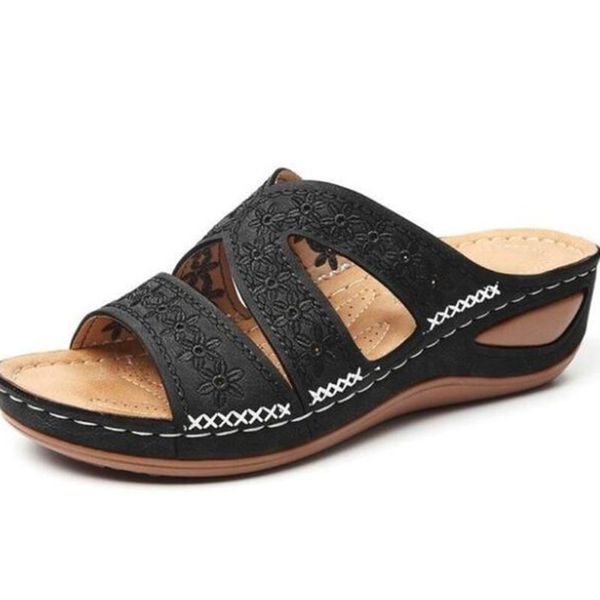 summer platform shoes for women ladies slippers fashion wedge embroidery beach female sandals vintage qq114, Black
summer platform shoes for women ladies slippers fashion wedge embroidery beach female sandals vintage qq114, Black