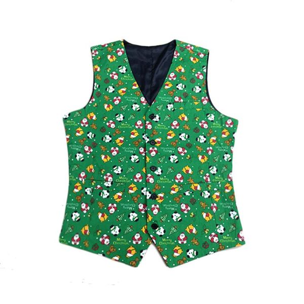 men's vests green red christmas vest mens casual eve party suit large plus size slim waistcoat hat pattern chalecos hombre, Black;white
men's vests green red christmas vest mens casual eve party suit large plus size slim waistcoat hat pattern chalecos hombre, Black;white