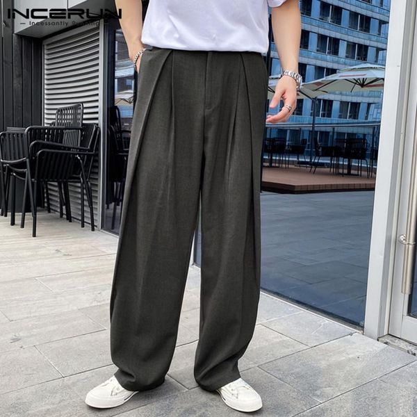 fashion men straight pants solid loose streetwear joggers button casual trousers korean style chic long incerun s-5xl men's, Black
fashion men straight pants solid loose streetwear joggers button casual trousers korean style chic long incerun s-5xl men's, Black
