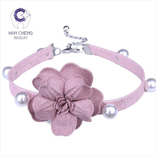 chokers hancheng fashion pearl pu belt big simulation flower choker necklace women necklaces suede ribbon collar jewelry bijoux, Golden;silver
chokers hancheng fashion pearl pu belt big simulation flower choker necklace women necklaces suede ribbon collar jewelry bijoux, Golden;silver
