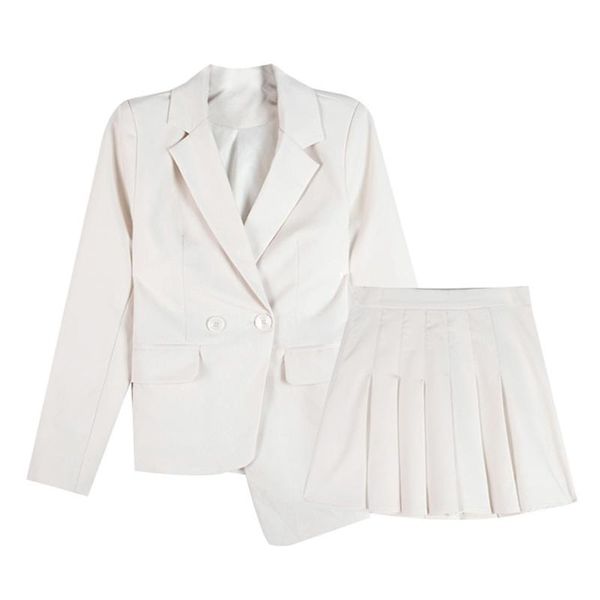 two piece dress perhaps u white black notch collar blazer women pieces set suit pleated mini short skirt solid t0352
two piece dress perhaps u white black notch collar blazer women pieces set suit pleated mini short skirt solid t0352