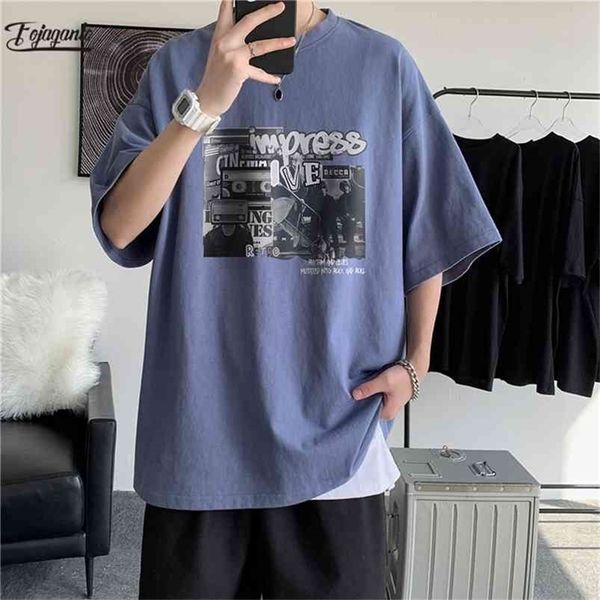fojaganto men summer loose t shirt casual short sleeve retro print mens hip hop t- fashion tee male 210716, White;black
fojaganto men summer loose t shirt casual short sleeve retro print mens hip hop t- fashion tee male 210716, White;black