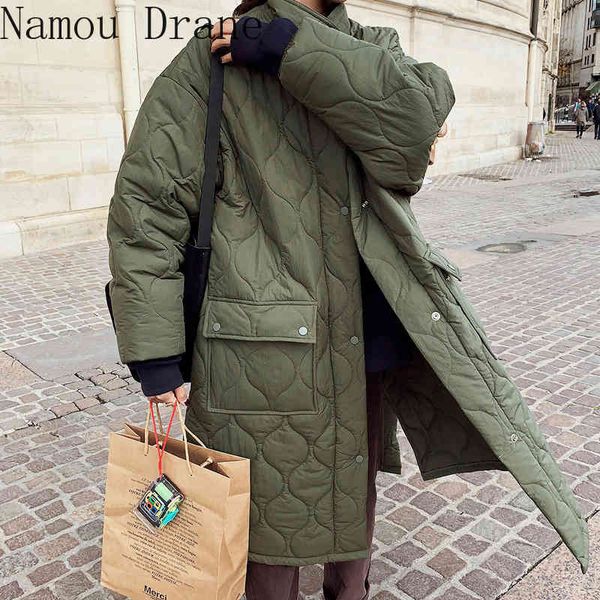 south korea's chic autumn/winter retro li-collar diamond-print loose medium-length oversize thick cotton coat woman. 210429, Black
south korea's chic autumn/winter retro li-collar diamond-print loose medium-length oversize thick cotton coat woman. 210429, Black