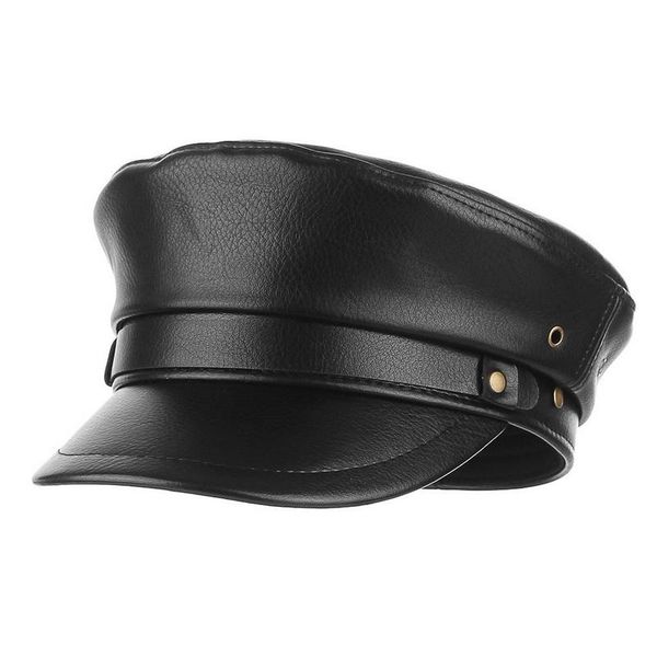 berets women sboy hats vintage pu leather military caps fiddler hat captain sailor cap baker boy peaked, Blue;gray
berets women sboy hats vintage pu leather military caps fiddler hat captain sailor cap baker boy peaked, Blue;gray