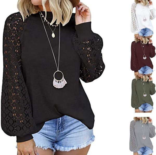women's t-shirt designer womens t shirt lace tees lantern sleeve autumn long casual t-shirts hollow out patchwork ribbed tshirt streetw, White
women's t-shirt designer womens t shirt lace tees lantern sleeve autumn long casual t-shirts hollow out patchwork ribbed tshirt streetw, White