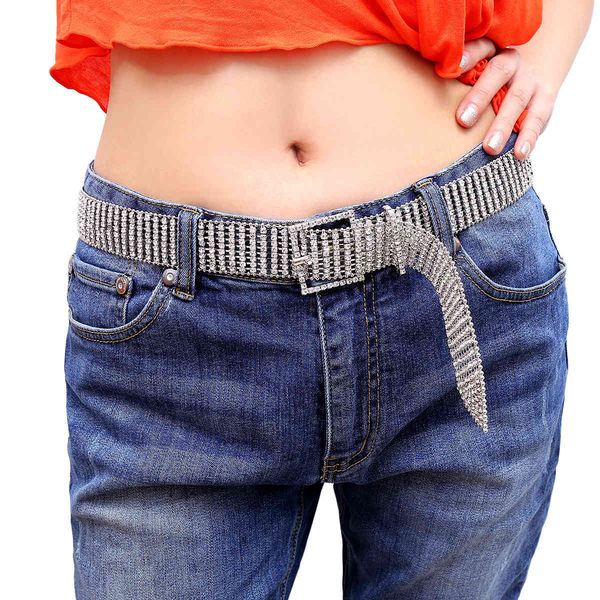 jewelry micro inlaid with diamond slim belt waist cover personality versatile zircon metal body chain female, Silver
jewelry micro inlaid with diamond slim belt waist cover personality versatile zircon metal body chain female, Silver