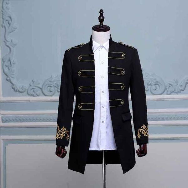men's suits & blazers yushu men england style slim fit blazer stand collar double-breasted male wedding groom stage singer suit jacket, White;black
men's suits & blazers yushu men england style slim fit blazer stand collar double-breasted male wedding groom stage singer suit jacket, White;black