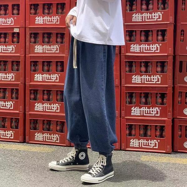 men's jeans 2021 solid color loose wash student fashion trend korean style casual pants elastic waist trousers plus size s-3xl, Blue
men's jeans 2021 solid color loose wash student fashion trend korean style casual pants elastic waist trousers plus size s-3xl, Blue
